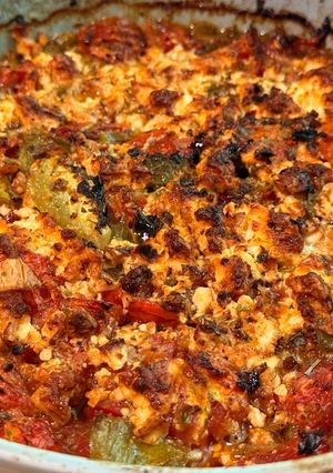 A picture of Spicy Bouyiourdi | Πικάντικο Μπουγιουρντί (Vegetarian).