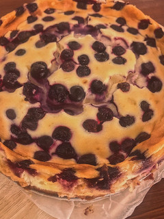 Una foto de Blueberry cheesecake