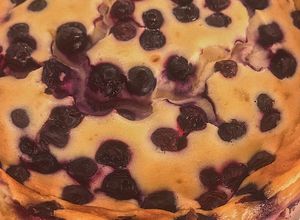 Una foto de Blueberry cheesecake