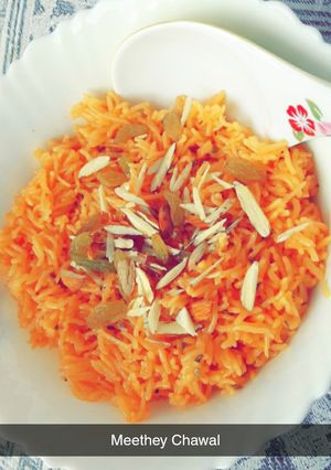A picture of Cheeni/Sugar Rice.
