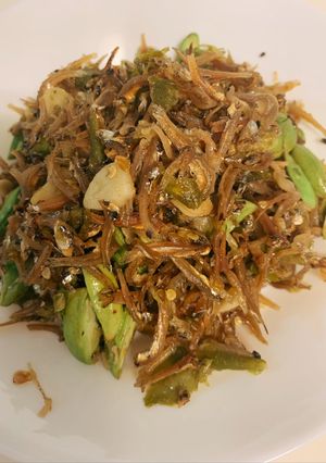Foto resep Pete tumis teri cabe hijau