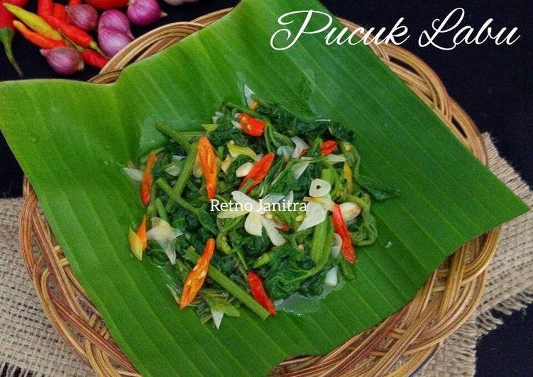 Resep Tumis Pucuk Labu, Enak