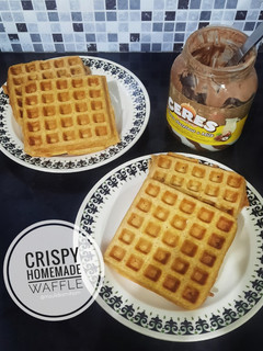Foto resep Crispy homemade waffle