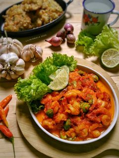 Foto resep Balado udang petai