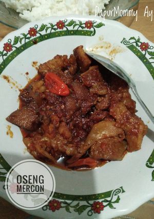 Foto resep Oseng Mercon tetelan dan kikil