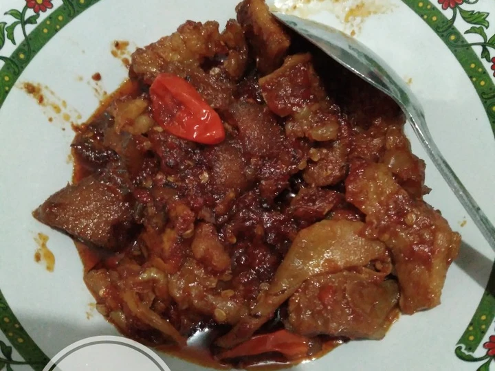 Langkah Mudah untuk Membuat Resep Oseng Mercon tetelan dan kikil Anti Ribet, Enak Banget