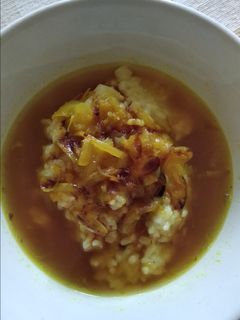 Foto resep Kuah bubur nasi tanpa kaldu ayam simple