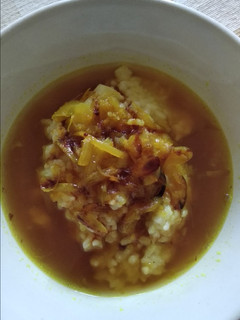 Foto resep Kuah bubur nasi tanpa kaldu ayam simple