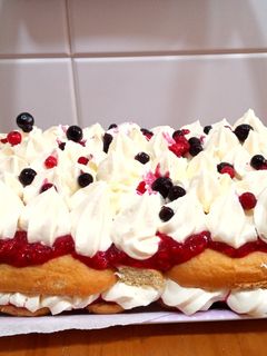 Una foto de "Tiramisú" de frambuesas 🎂