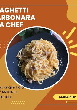 Foto resep SPAGHETTI CARBONARA ala Chef Antonio CARLUCCIO