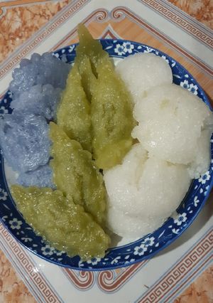 Hình của món Bánh bò làm bằng bột có sẵn không dùng cơm rượu.
