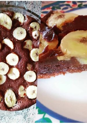 Une photo de Tarte banane choco