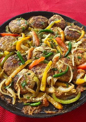 A picture of Tawa kebabs.