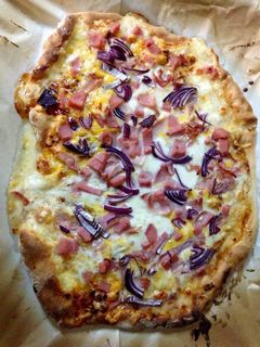 Una foto de Pizza barbacoa