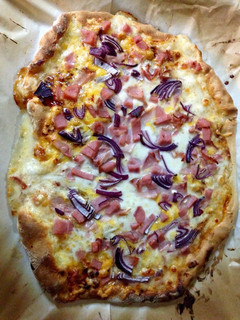 Una foto de Pizza barbacoa