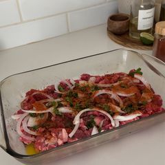 A picture of Carne asada marinade.