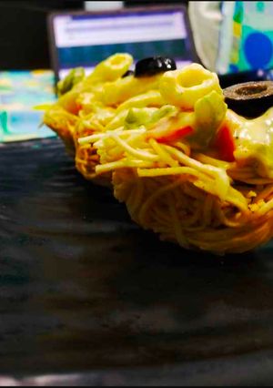 A picture of Veggie noodle baskets.