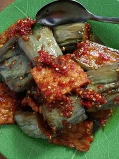 Foto resep Balado tempe terong pedas manis