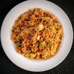 A picture of Schezwan fried quinoa.