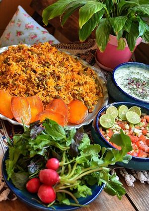 عکسی از دستور لوبیا پلو با گوشت