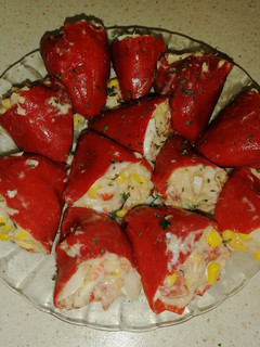 Una foto de Pimientos de piquillo rellenos