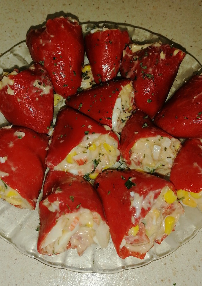 Una foto de Pimientos de piquillo rellenos