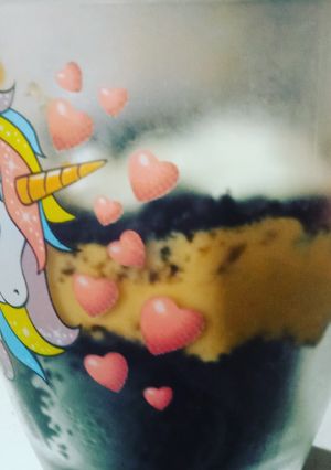 Una foto de Copa dulce de galletitas de chocolate