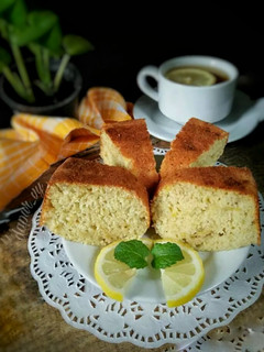 Foto resep LEMON BANANA CAKE no mixer #pr_babananakeik