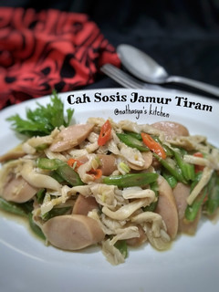 Foto resep Cah Sosis Jamur Tiram
