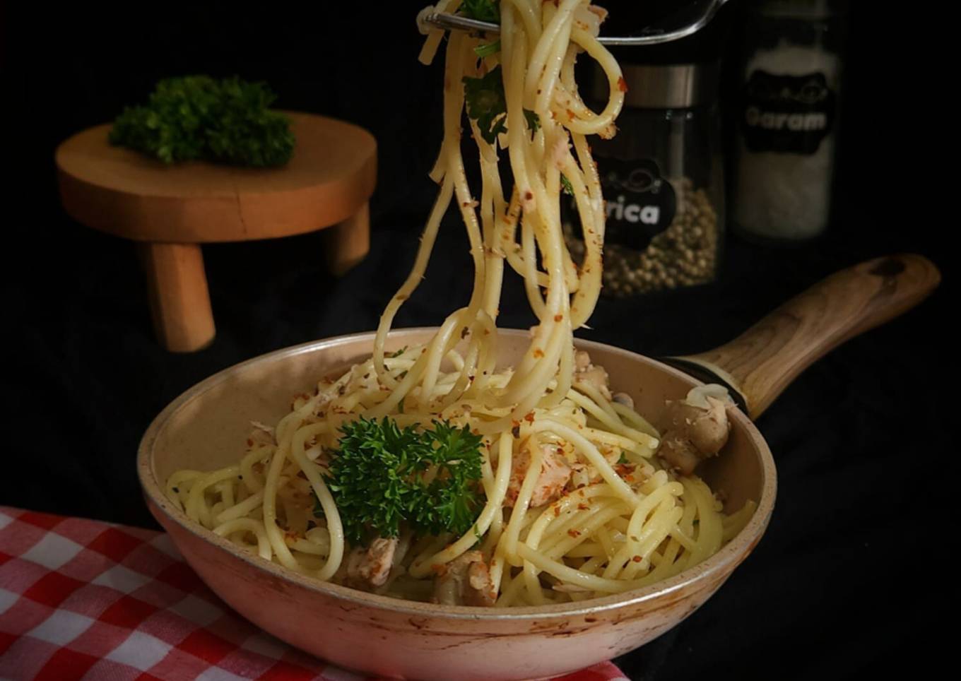 Spaghetti Tuna Oglio Olio