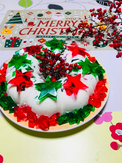 Una foto de Gelatina Mosaico Merry Christmas!