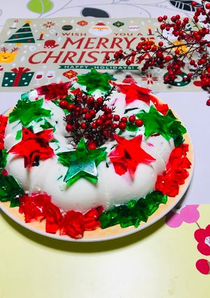 Una foto de Gelatina Mosaico Merry Christmas!