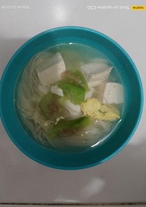 Foto resep Sup tahu telur oyong