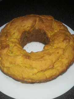 Una foto de Torta de naranja en licuadora