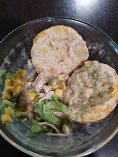 A picture of Gluten Free Cheddar Bacon Biscuits.