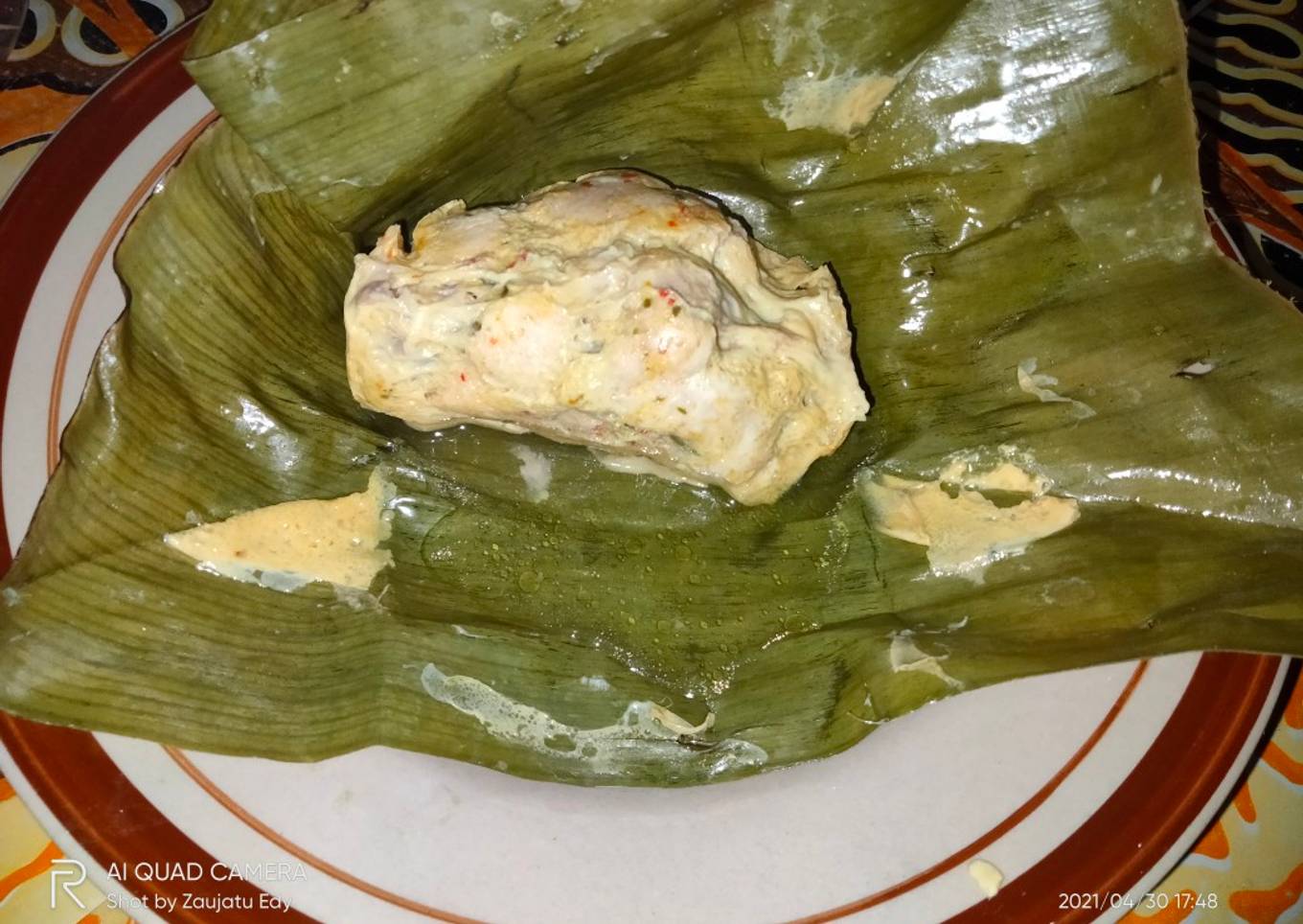 Bothok ayam sederhana