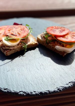 Tonhalas szendvics recept fotója