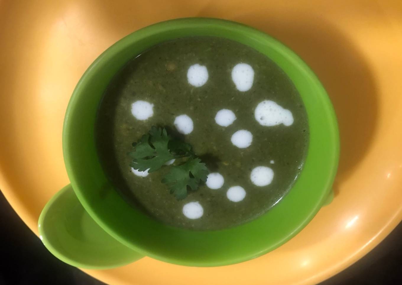 Cream of Spinach soup
