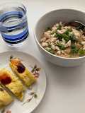 โจ๊กข้าวโอ๊ต&ไข่ม้วน คลีนๆ
