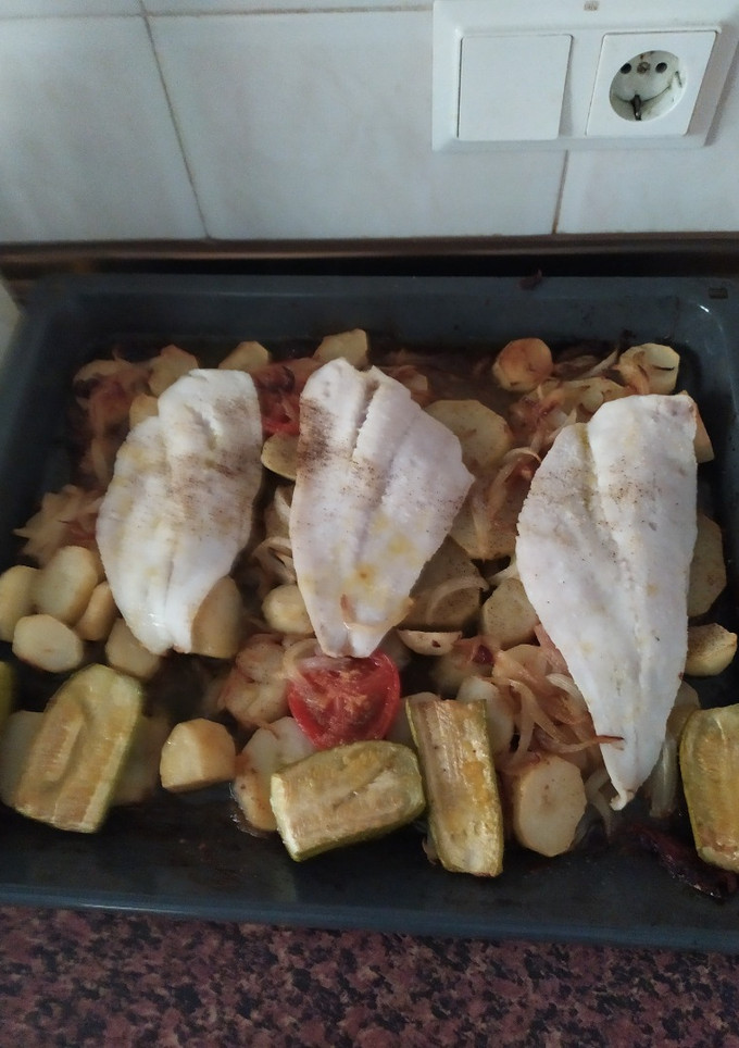 Una foto de Merluza al Horno