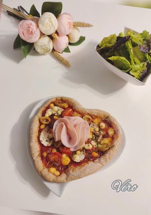 Une photo de Pizza maison, pâte moelleuse