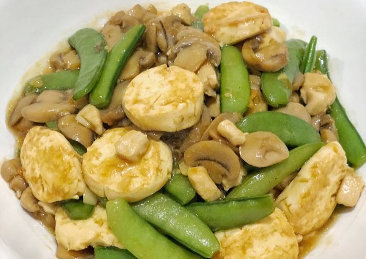 Tofu kapri ayam jamur