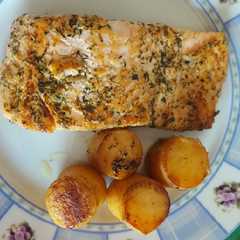 Foto principal de Salmón con patatas foundant
