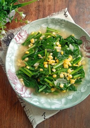 Foto resep Tumis Sawi Jagung