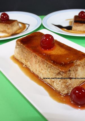 Una foto de Flanes de Turrón
