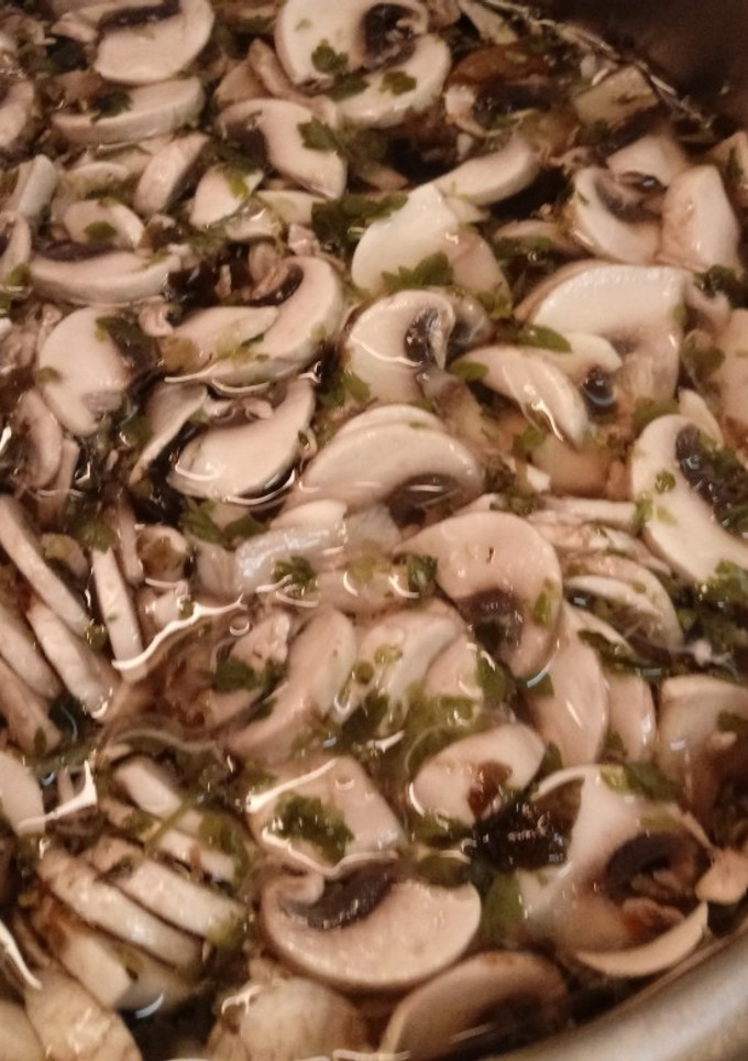 Una foto de Sopa de champiñones con algas dulces (diabetes)