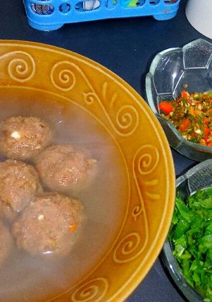 Foto resep Bakso sapi isi keju dan cabai
