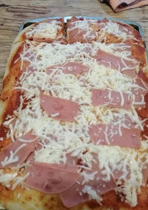 Una foto de Pizza rectangular