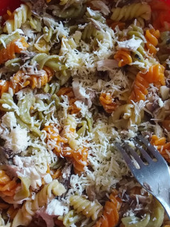 Una foto de Ensalada de fideos vegetales