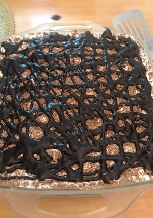 A picture of Turkish Trilece chocolate cake 🍰.